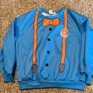 Blippi SHEIN Kids Blue and Orange Sweatshirt size 6Y